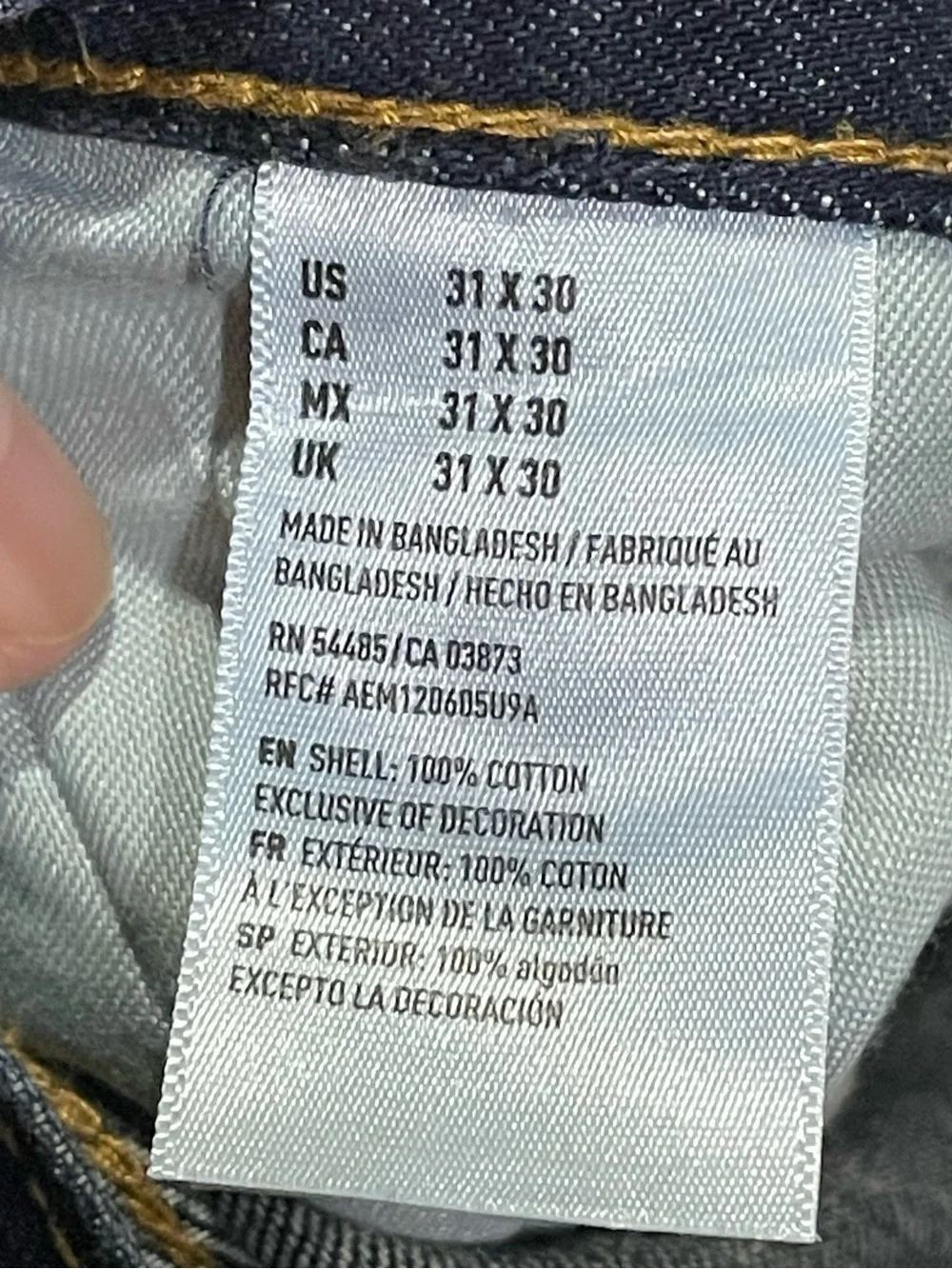 American Eagle Original Straight Jeans 31x30 Dark Wash Y2K Denim Skater